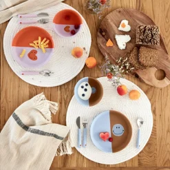 Bol en silicone Happy Rascals Coeur lavande