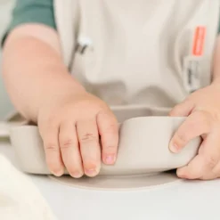 Bol silicone avec ventouse Sheepy Sable