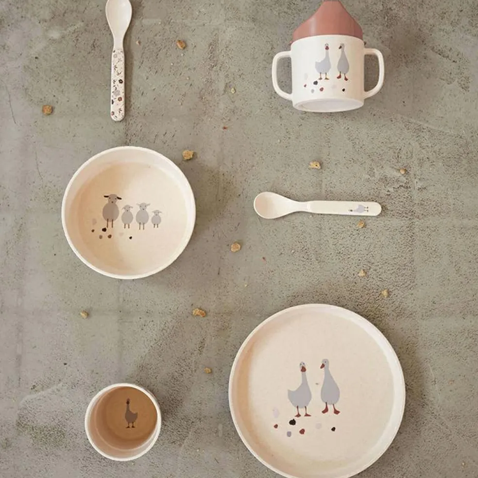 Bol Tiny Farmer mouton et oie naturel