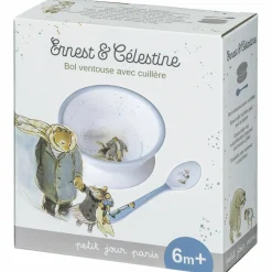 Bol ventouse + cuillère Ernest et Célestine