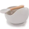 Bol ventouse et cuillère gris