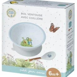 Bol ventouse et cuillère Pierre Lapin