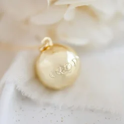 Bola de grossesse Astre cordon moka (or jaune 18 carats)