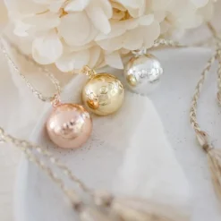 Bola de grossesse Astre cordon moka (or jaune 18 carats)