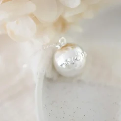 Bola de grossesse Astre cordon moka (plaqué argent 925)