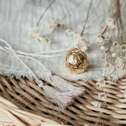 Bola de grossesse Canopée cordon personnalisable (or jaune 18 carats)