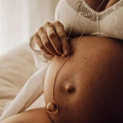 Bola de grossesse Gaïa chaîne (or jaune 18 carats)