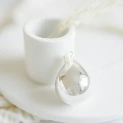 Bola de grossesse Goutte chaîne (plaqué argent 925)