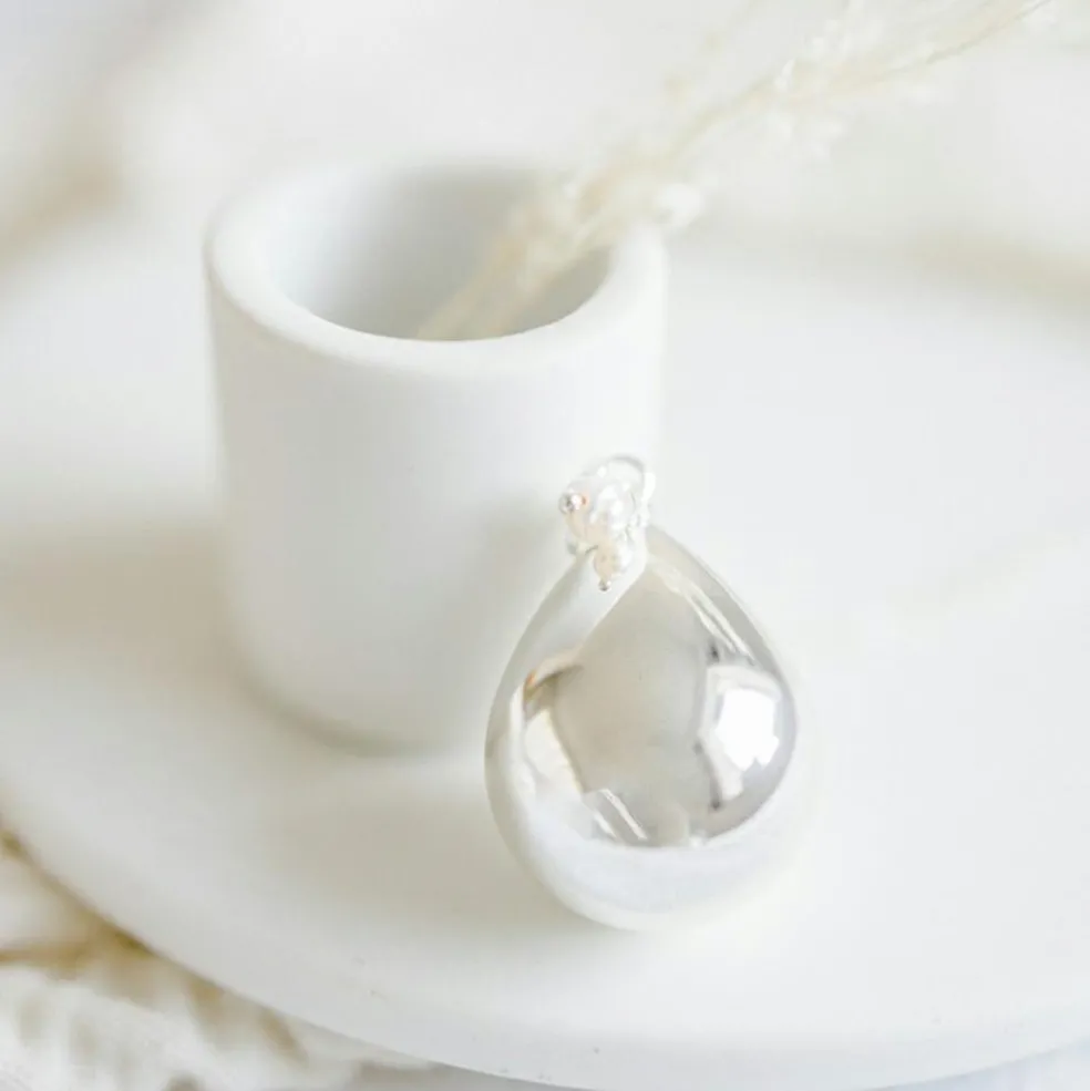 Bola de grossesse Goutte chaîne (plaqué argent 925)