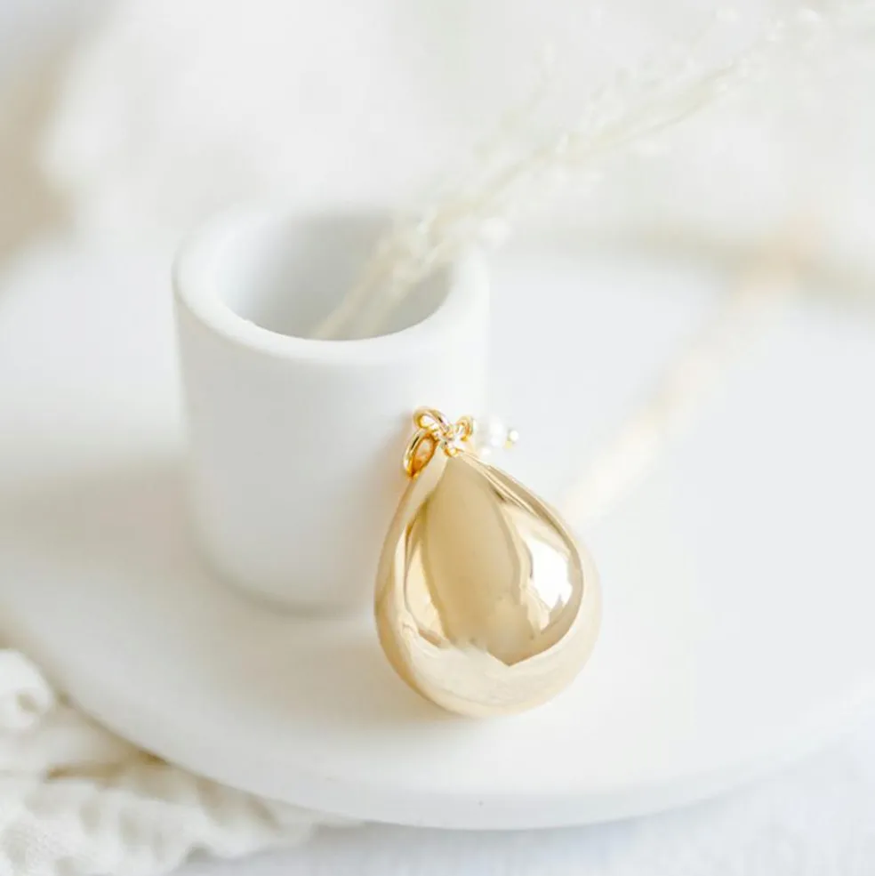 Bola de grossesse Goutte chaîne (or jaune 18 carats)