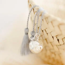 Bola de grossesse Gri-Gri Lune cordon nuage (plaqué argent)