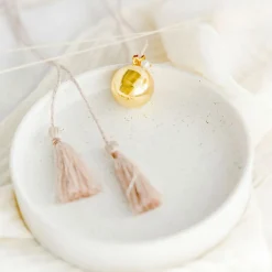 Bola de grossesse Origine Perle cordon biscuit (or jaune 18 carats)