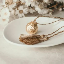 Bola de grossesse Peau à peau cordon doré (or jaune 18 carats)