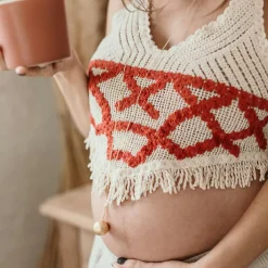 Bola de grossesse Peau à peau chaîne (or jaune 18 carats)