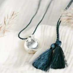 Bola de grossesse Perle cordon personnalisable (plaqué argent 925)