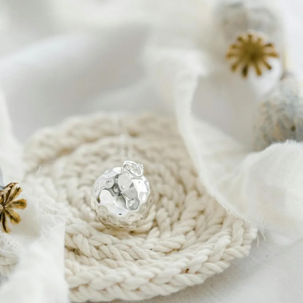 Bola de grossesse Pleine Lune chaîne (plaqué argent 925)