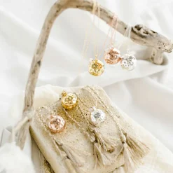 Bola de grossesse Pleine Lune chaîne (plaqué argent 925)