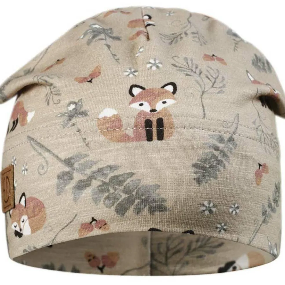 Bonnet d'automne en coton Nordic Woodland (0-6 mois)