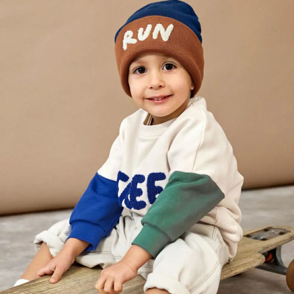 Bonnet en laine mérinos Little Gang Run (1-3 ans)