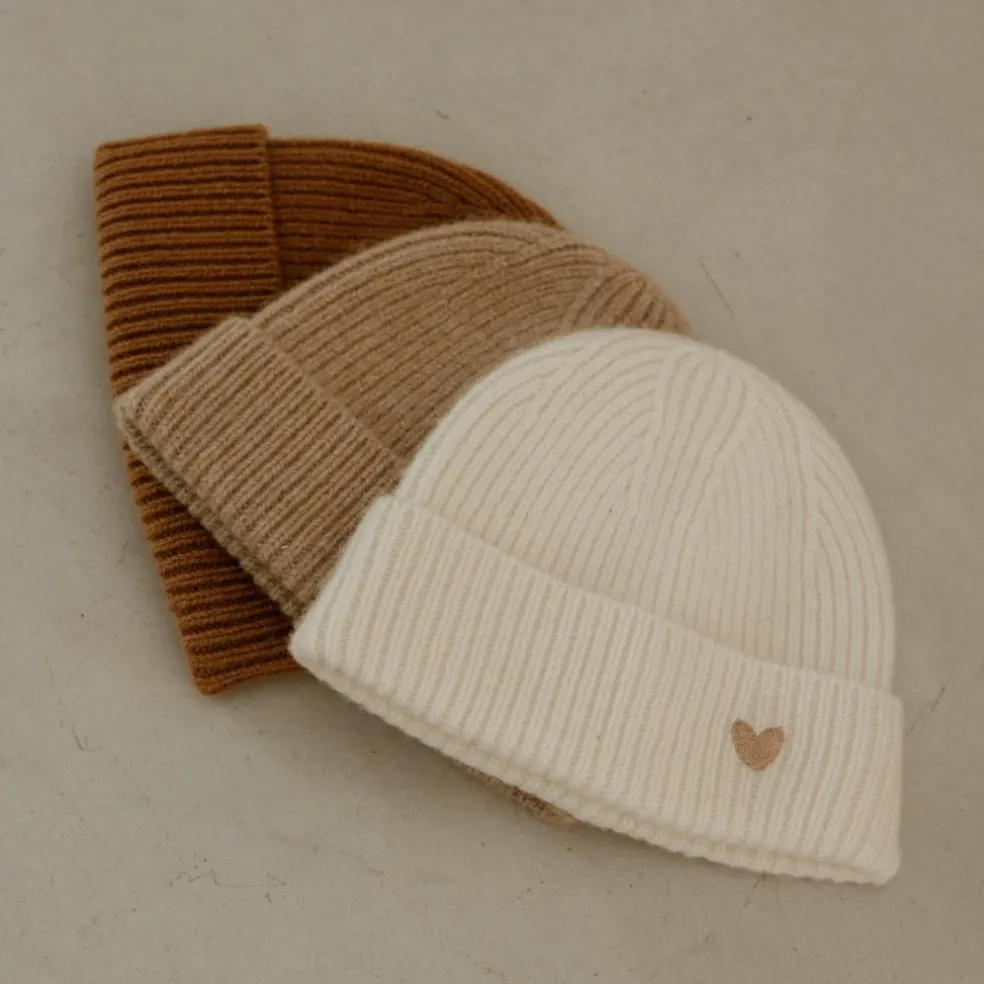Bonnet en laine Sable (0-12 mois)