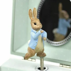 Boîte à bijoux musicale cube Pierre Lapin libellule