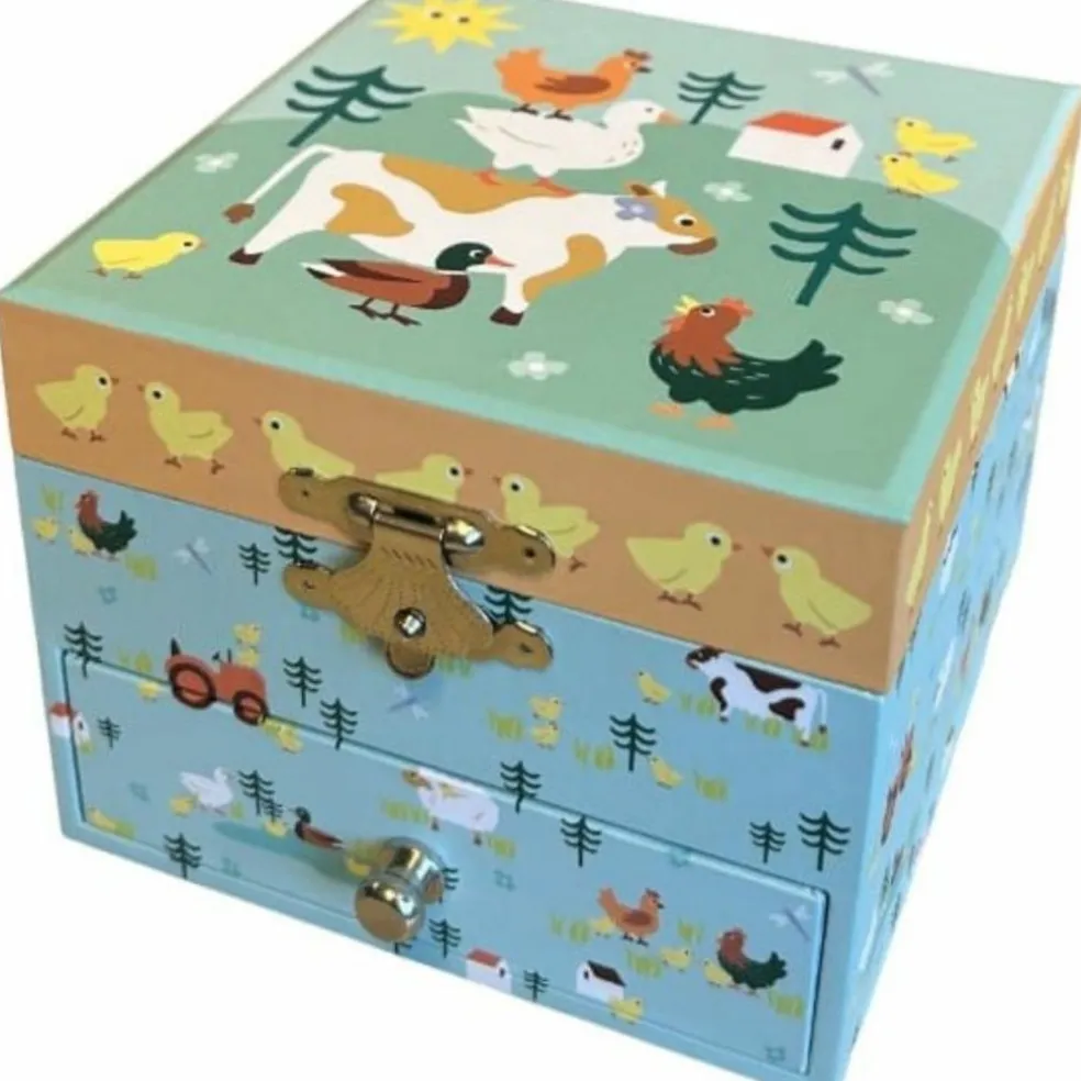 Boîte à bijoux musicale Ferme