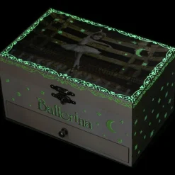 Boîte à bijoux musicale phosphorescente Ballerina