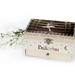 Boîte à bijoux musicale phosphorescente Ballerina