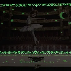 Boîte à bijoux musicale phosphorescente Ballerina