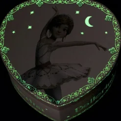 Boîte à bijoux musicale phosphorescente coeur Ballerina