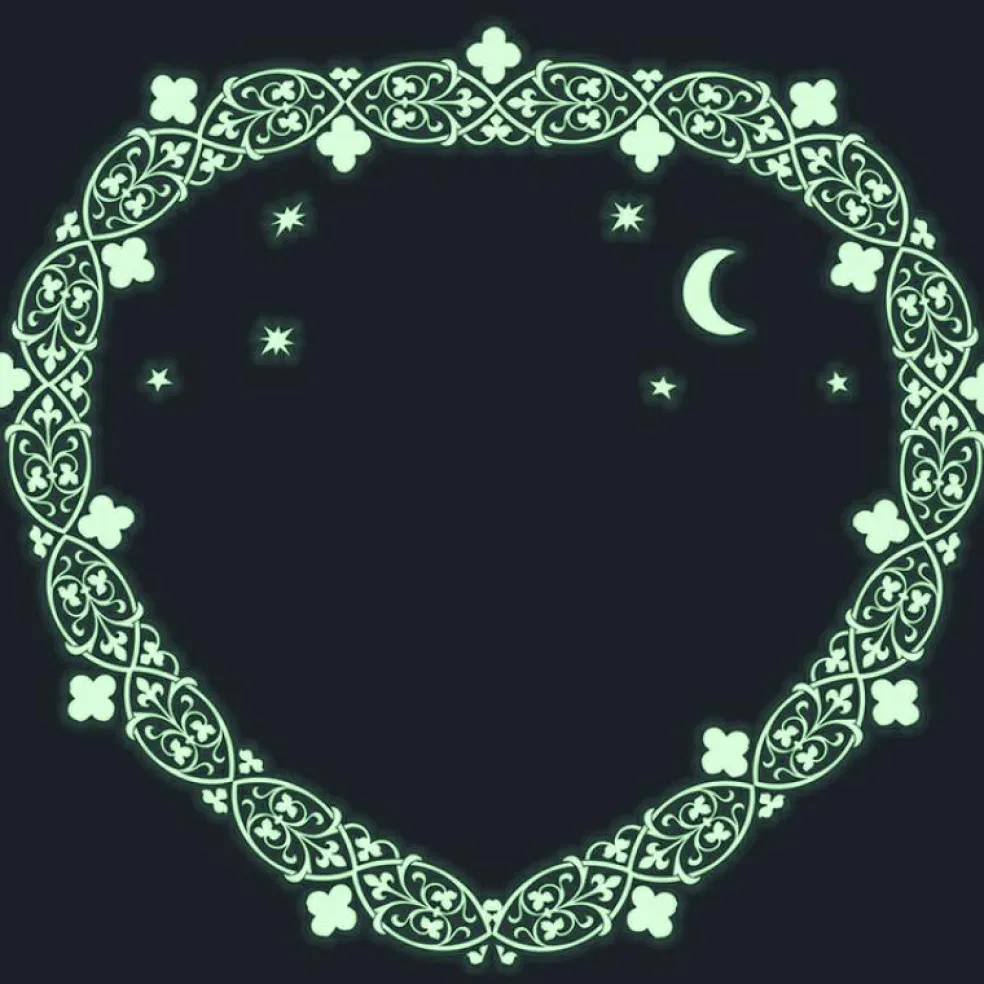 Boîte à bijoux musicale phosphorescente coeur Ballerina