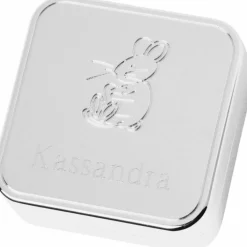 Boîte à dents métal argenté Kassandra (personnalisable)