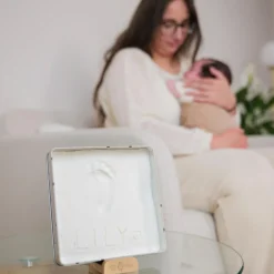 Boîte à empreintes Baby Box Carrée Jolis Cœurs