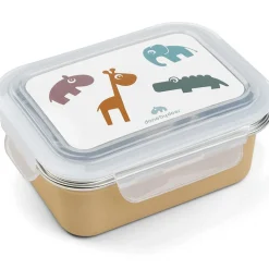 Boîte à goûter inox Deer friends Moutarde