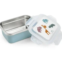 Boîte à goûter inox Deer friends Bleu