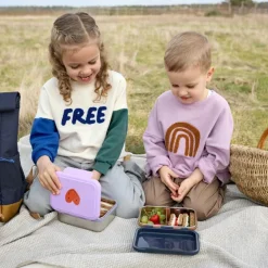 Boîte à goûter-Lunch box inox Little Gang coeur