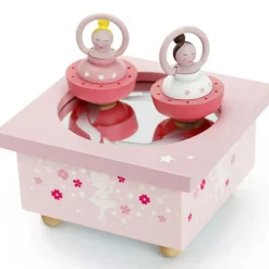 Boîte à musique Bois Ballerine Rose