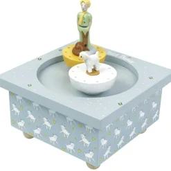 Boîte à musique magnétique Le Petit Prince bleu ciel