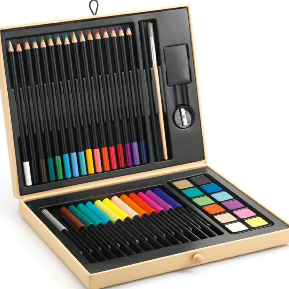 Boîte de couleurs pour dessiner, colorier et peindre