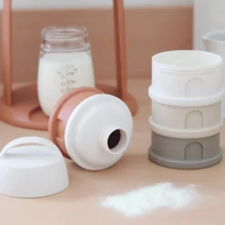 Boîte doseuse cotton white-terracotta