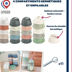 Boîte doseuse cotton white-terracotta