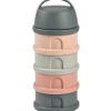 Boîte doseuse de lait empilable mineral grey-pink