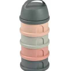 Boîte doseuse de lait empilable mineral grey-pink
