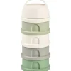 Boîte doseuse de lait empilable cotton white-sage green