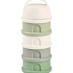 Boîte doseuse de lait empilable cotton white-sage green