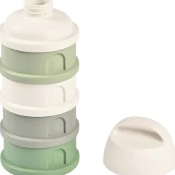 Boîte doseuse de lait empilable cotton white-sage green