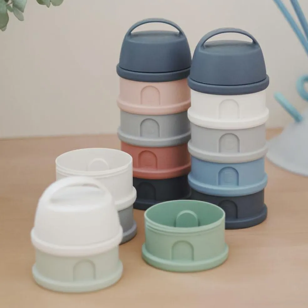 Boîte doseuse de lait empilable mineral grey-blue