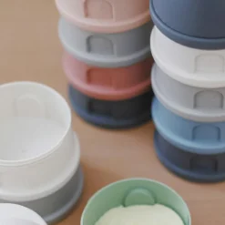 Boîte doseuse de lait empilable mineral grey-blue