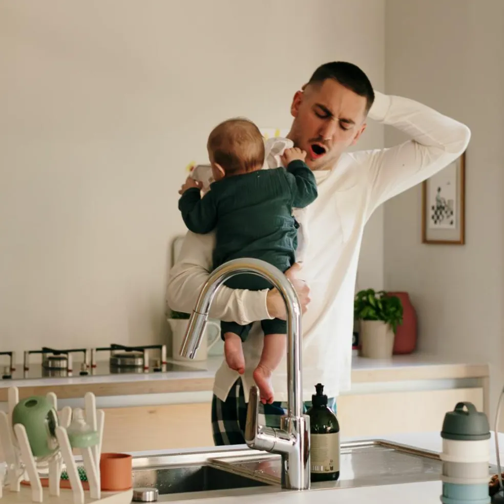 Boîte doseuse de lait empilable mineral grey-blue