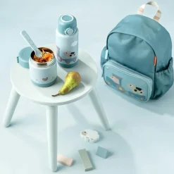 Boîte repas isotherme Tiny farm Bleu (300 ml)